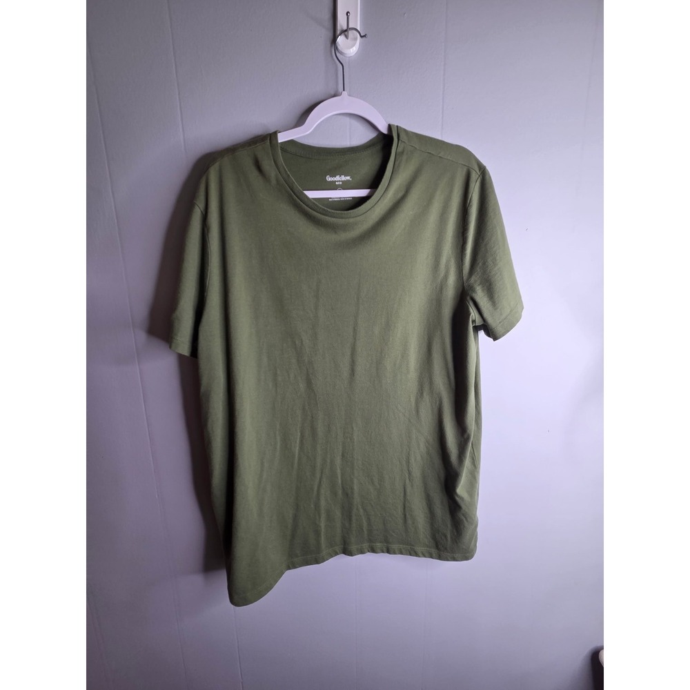 Goodfellow & Co Mens XL Olive Green‎ Crew Neck Short Sleeve T-Shirt Standard Fit